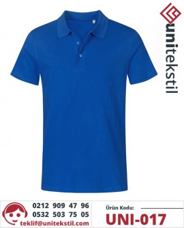 Polo Yaka Mavi İş Tişörtü