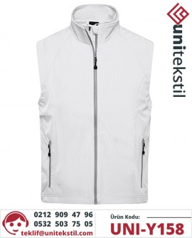 Beyaz Softshell Yelek